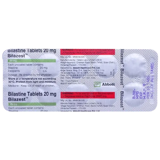 bilazest 20mg tablet 10's